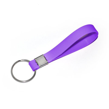 Manufactory Supply Custom Silicone Bracelet Keychain